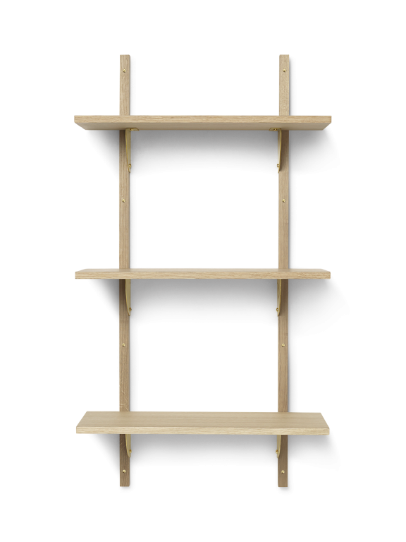 estante sector triple roble/metal (54 cm) estante sector triple roble/metal (54 cm)