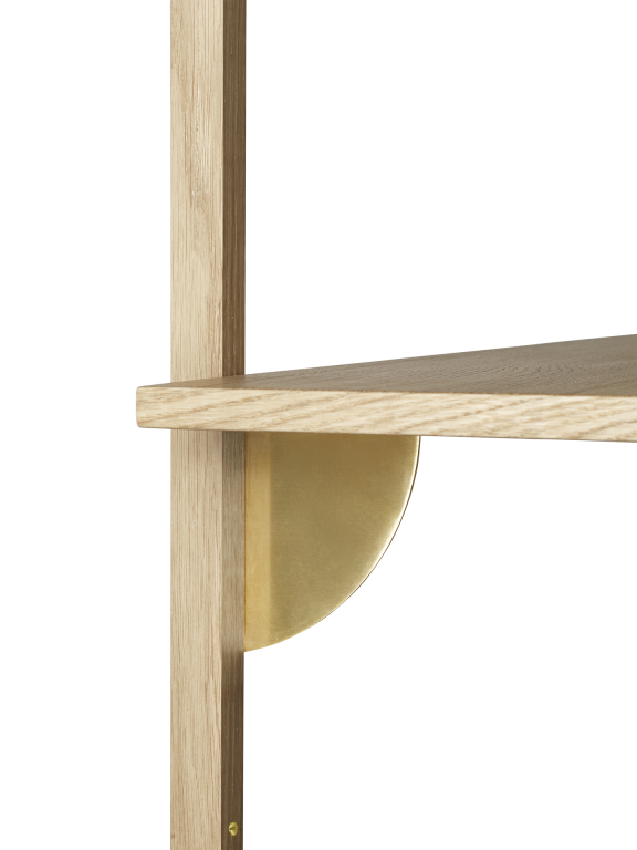 estante sector triple roble/metal (54 cm) estante sector triple roble/metal (54 cm)