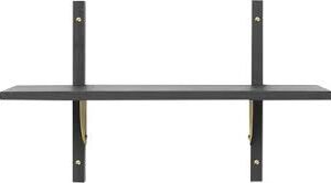 estante sector, sencillo/estrecho ceniza negra/bajo