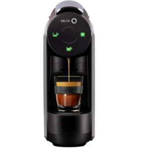 cafetera de cápsulas delta mini qool compacta y elegante